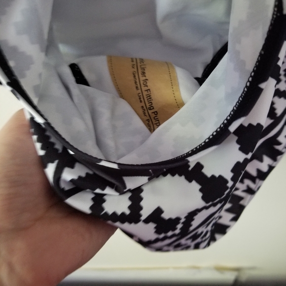 NWOT One Piece Black and White Swimsuit - Picture 3 of 5